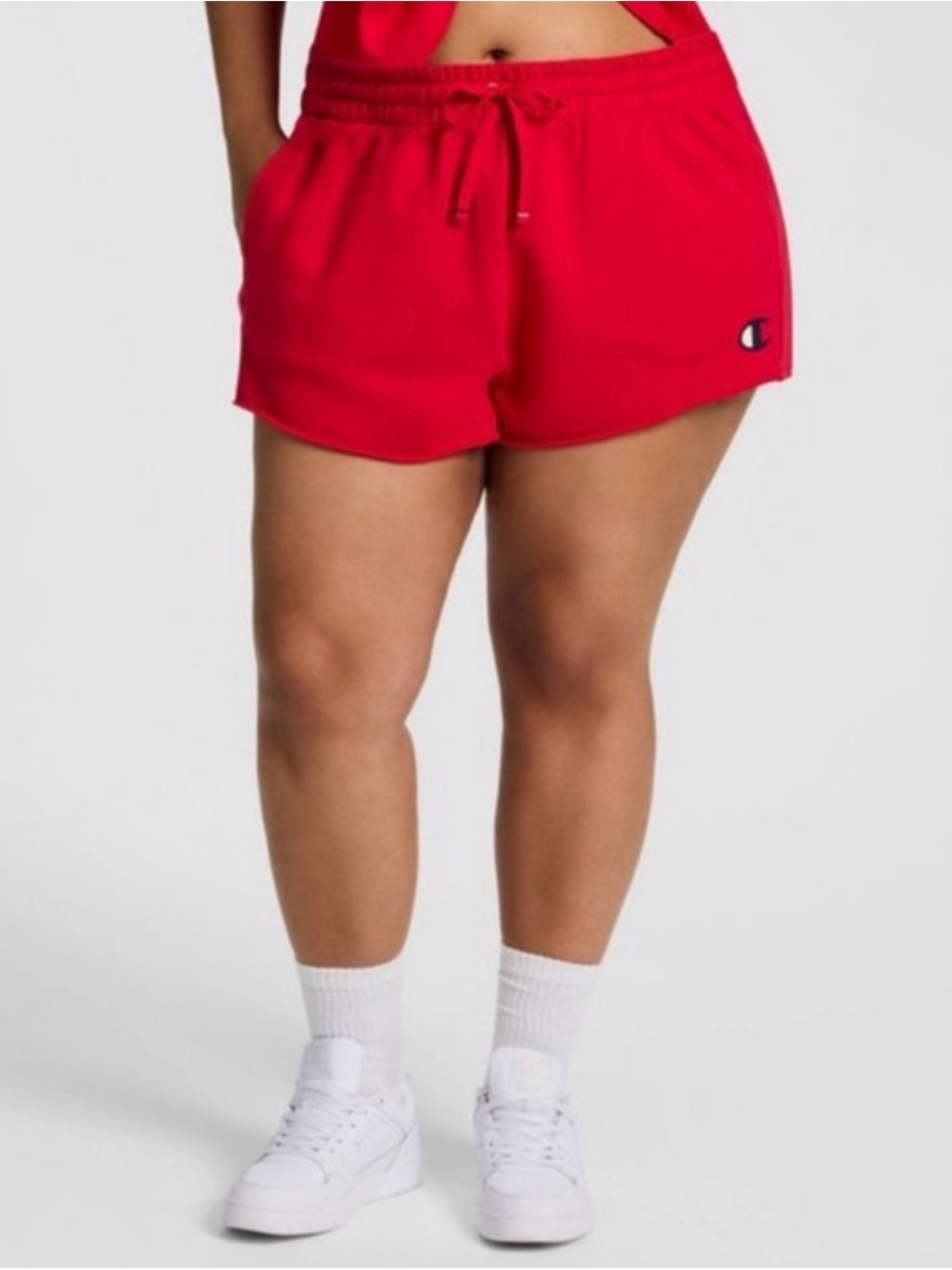 Champion Women's French Terry Pull-On
Shorts, 2X - Tango Red